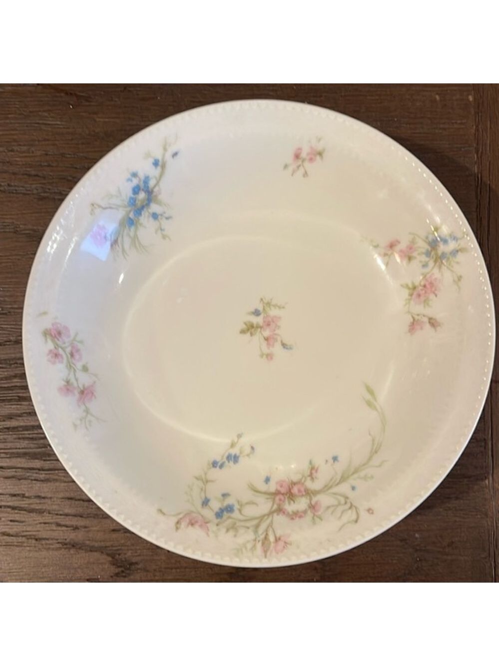 Set of 4 Haviland & Co. Limoges 7 3/8” shallow bowls